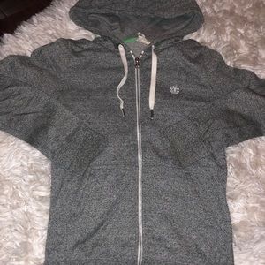 Heather Grey Element zip up hoodie